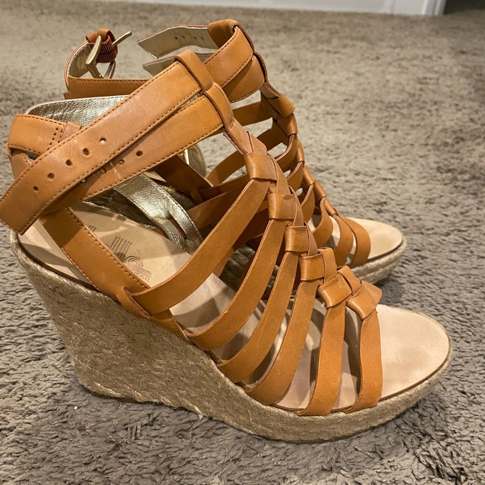 Belle by Sigerson Morrison espadrille wedges. Size 7.5